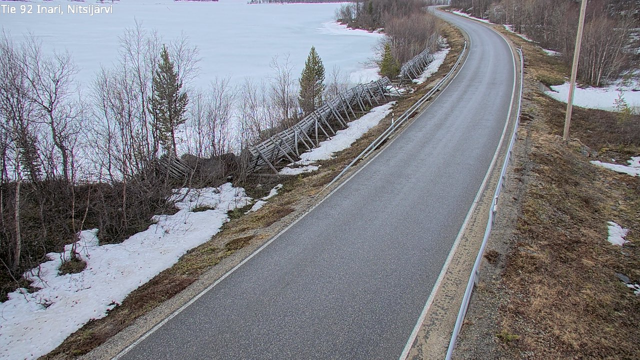 Kelikamerat Kuva Tie 92 Inari, Nitsijärvi, Inari, Lappi