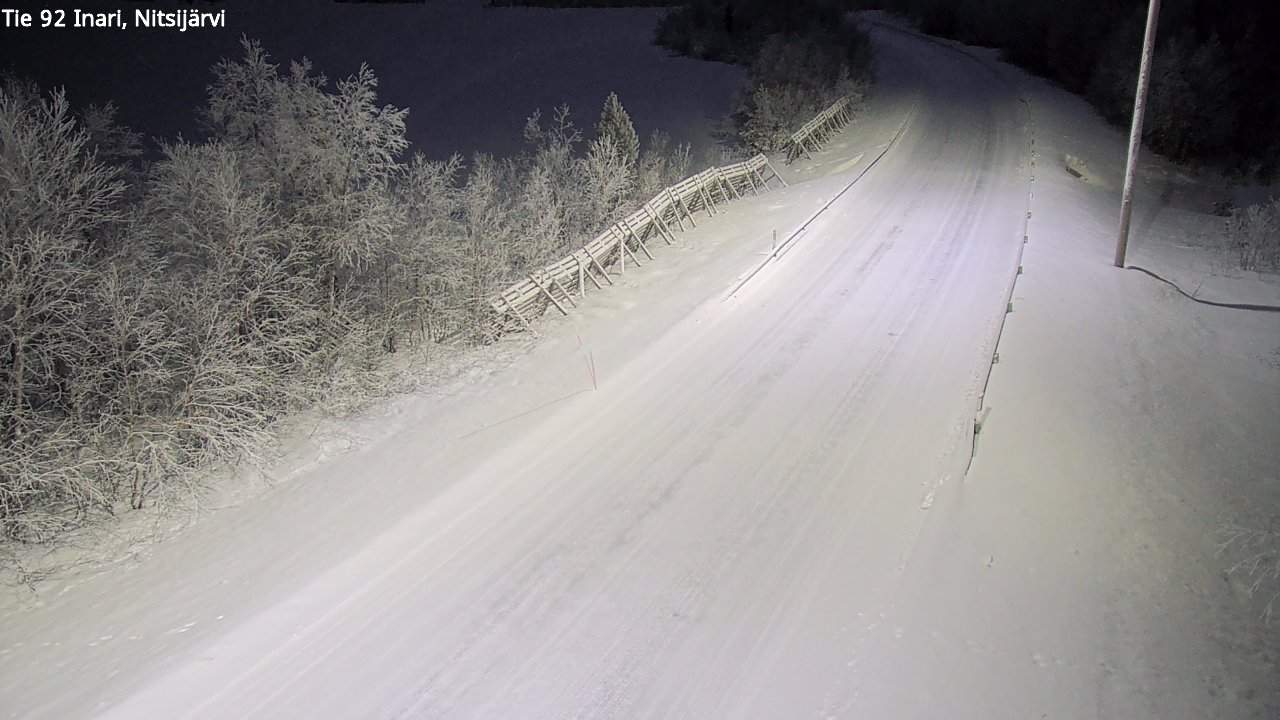 Kelikamerat Kuva Tie 92 Inari, Nitsijärvi, Inari, Lappi