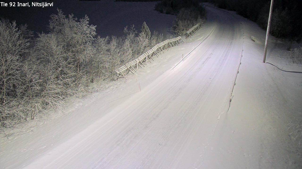 Kelikamerat Kuva Tie 92 Inari, Nitsijärvi, Inari, Lappi