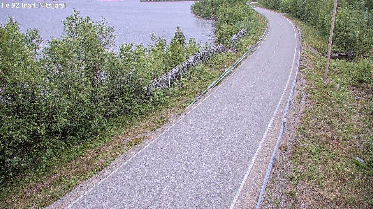 Kelikamerat Kuva Tie 92 Inari, Nitsijärvi, Inari, Lappi