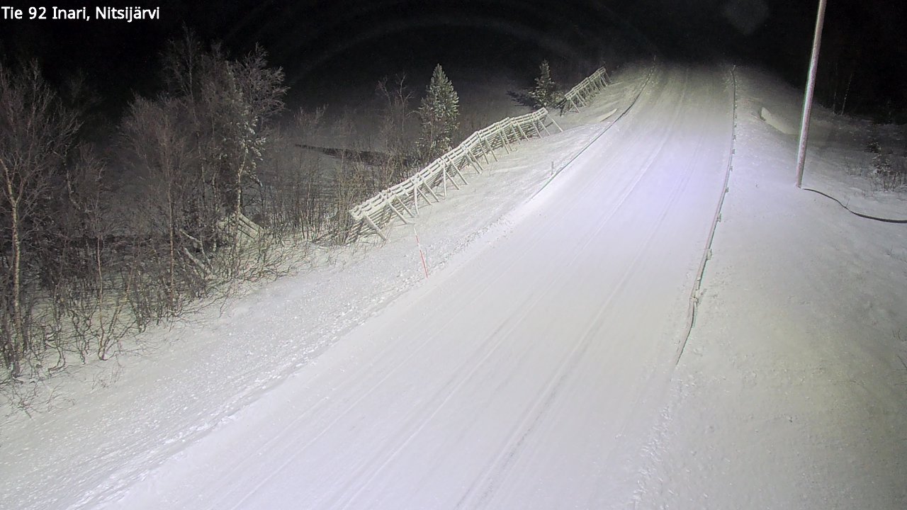 Weather Camera Image Road 92 Inari, Nitsijärvi, Inari, Lappi