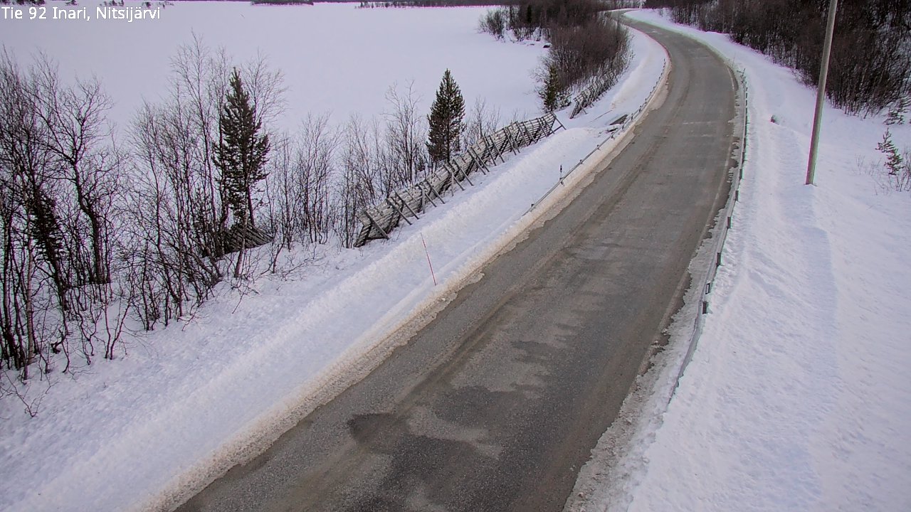 Kelikamerat Kuva Tie 92 Inari, Nitsijärvi, Inari, Lappi
