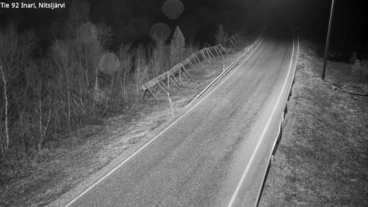 Kelikamerat Kuva Tie 92 Inari, Nitsijärvi, Inari, Lappi