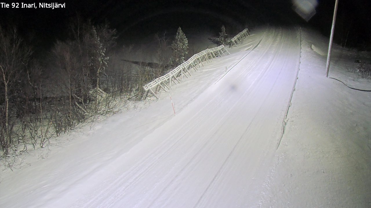 Weather Camera Image Road 92 Inari, Nitsijärvi, Inari, Lappi