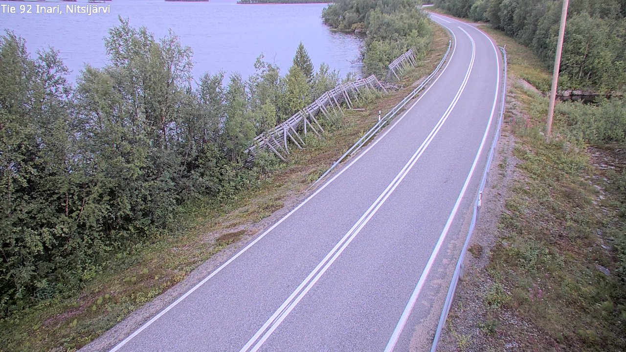 Kelikamerat Kuva Tie 92 Inari, Nitsijärvi, Inari, Lappi