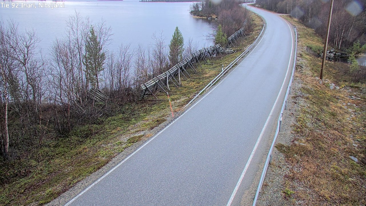Kelikamerat Kuva Tie 92 Inari, Nitsijärvi, Inari, Lappi
