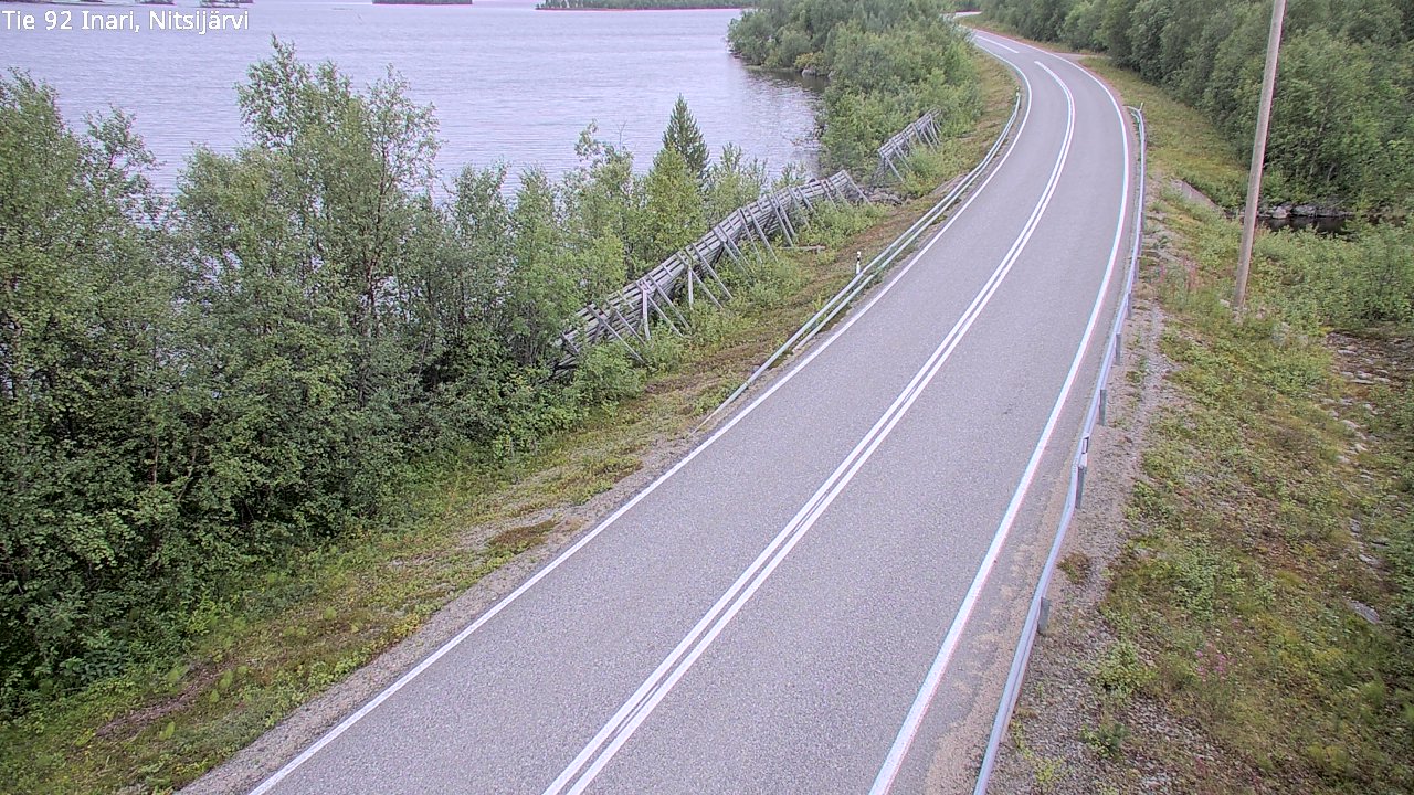 Kelikamerat Kuva Tie 92 Inari, Nitsijärvi, Inari, Lappi