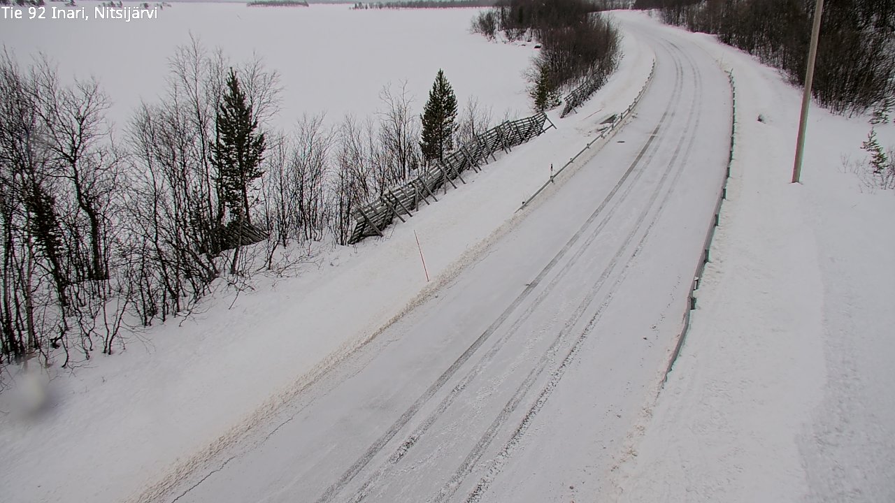 Kelikamerat Kuva Tie 92 Inari, Nitsijärvi, Inari, Lappi