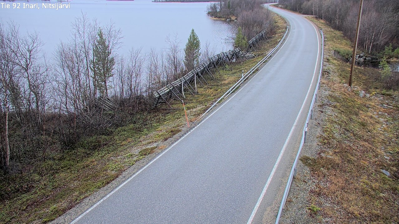 Kelikamerat Kuva Tie 92 Inari, Nitsijärvi, Inari, Lappi