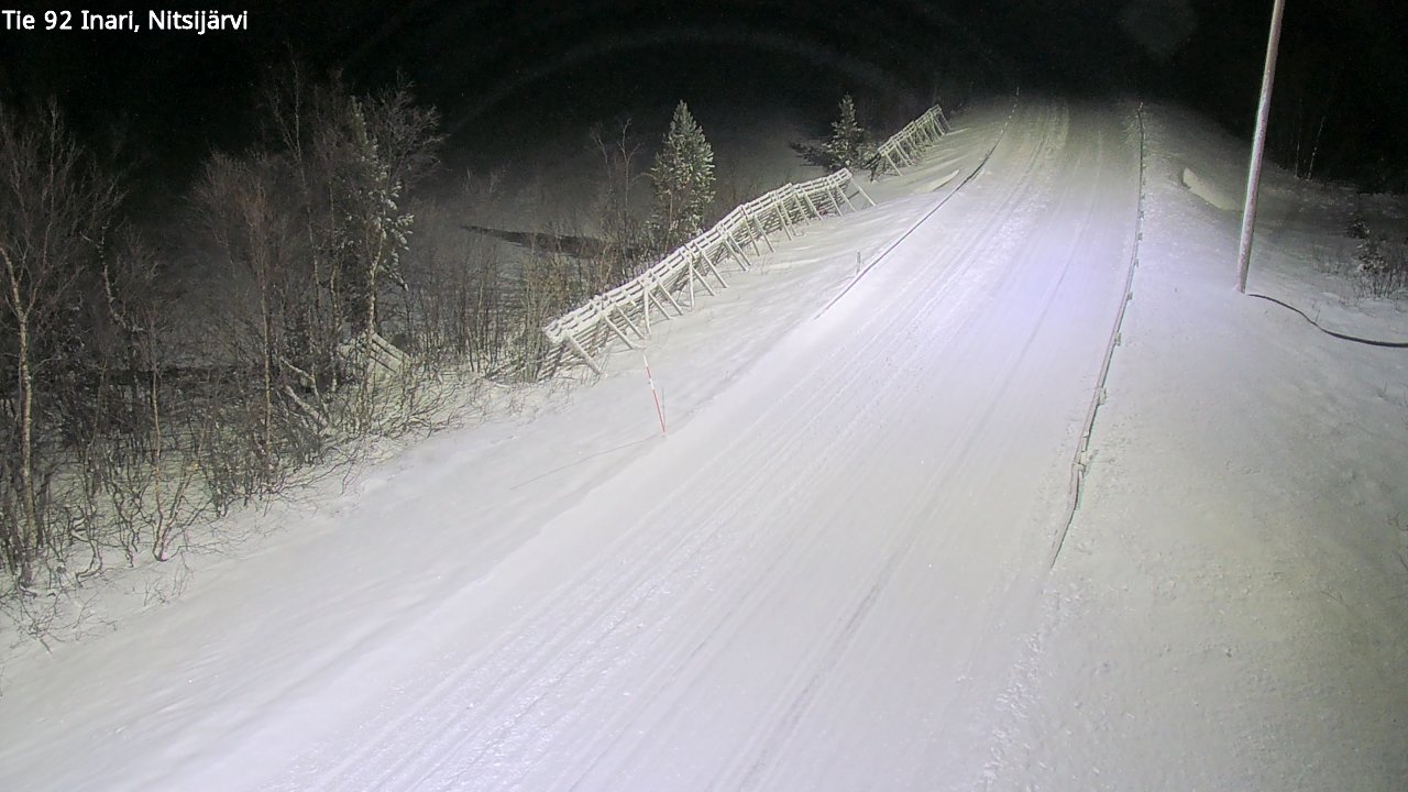 Weather Camera Image Road 92 Inari, Nitsijärvi, Inari, Lappi