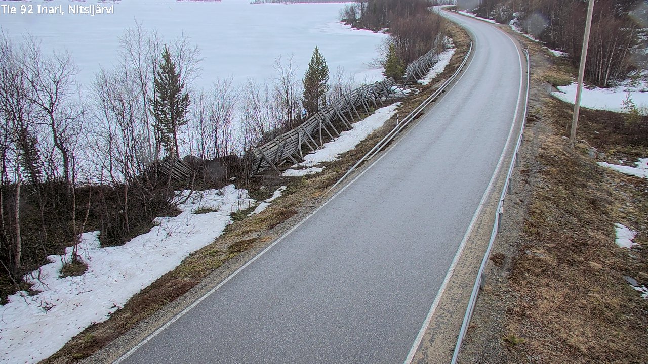 Kelikamerat Kuva Tie 92 Inari, Nitsijärvi, Inari, Lappi