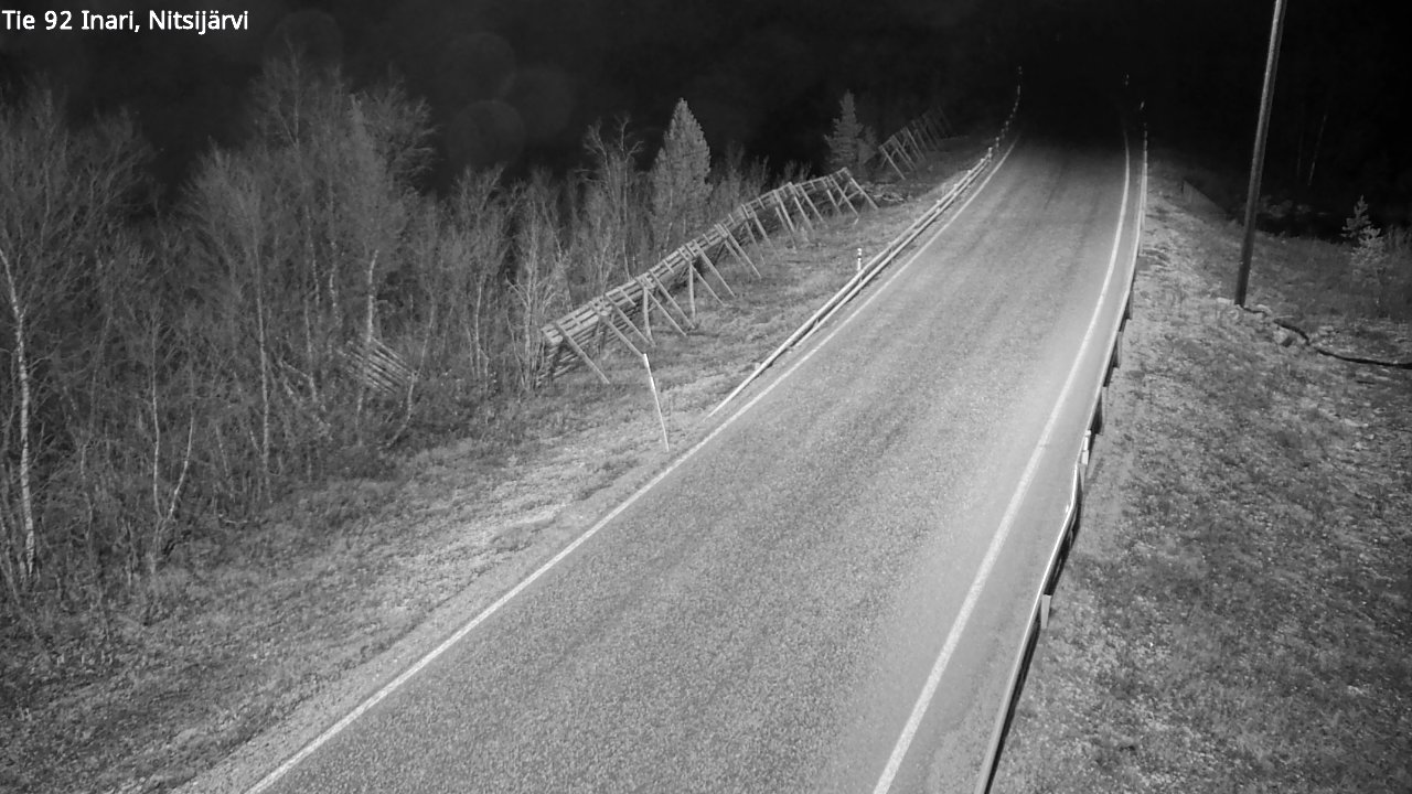 Kelikamerat Kuva Tie 92 Inari, Nitsijärvi, Inari, Lappi