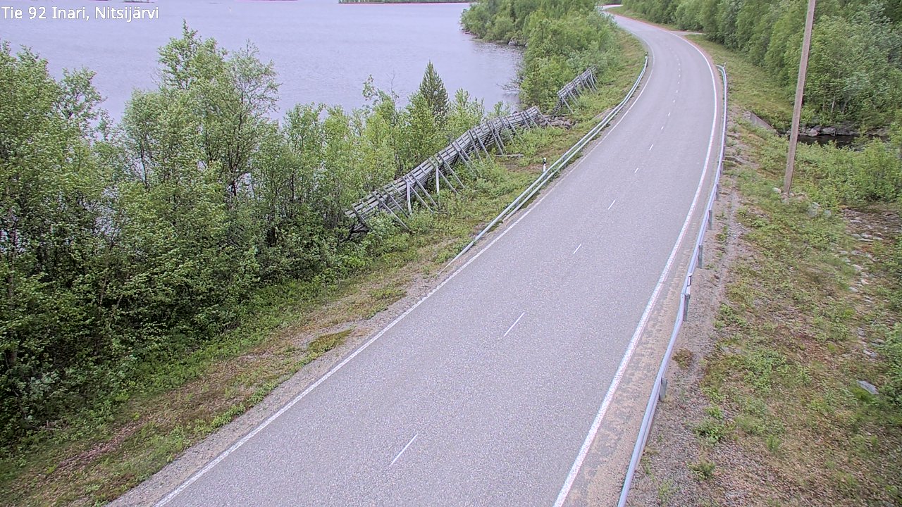 Weather Camera Image Road 92 Inari, Nitsijärvi, Inari, Lappi