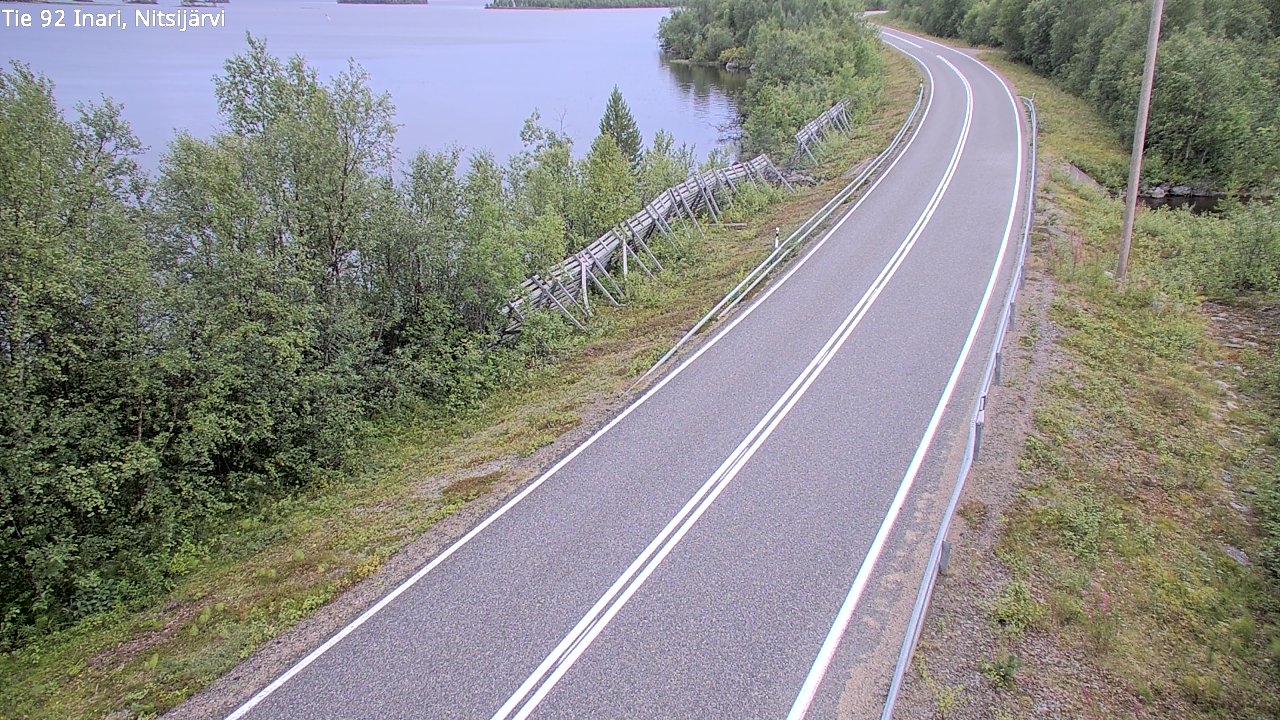 Kelikamerat Kuva Tie 92 Inari, Nitsijärvi, Inari, Lappi