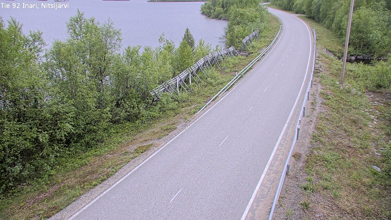 Kelikamerat Kuva Tie 92 Inari, Nitsijärvi, Inari, Lappi