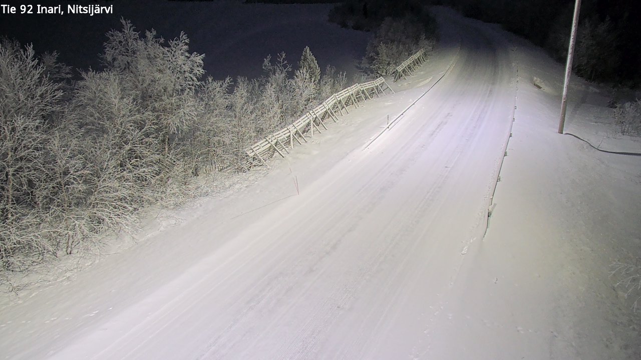 Kelikamerat Kuva Tie 92 Inari, Nitsijärvi, Inari, Lappi