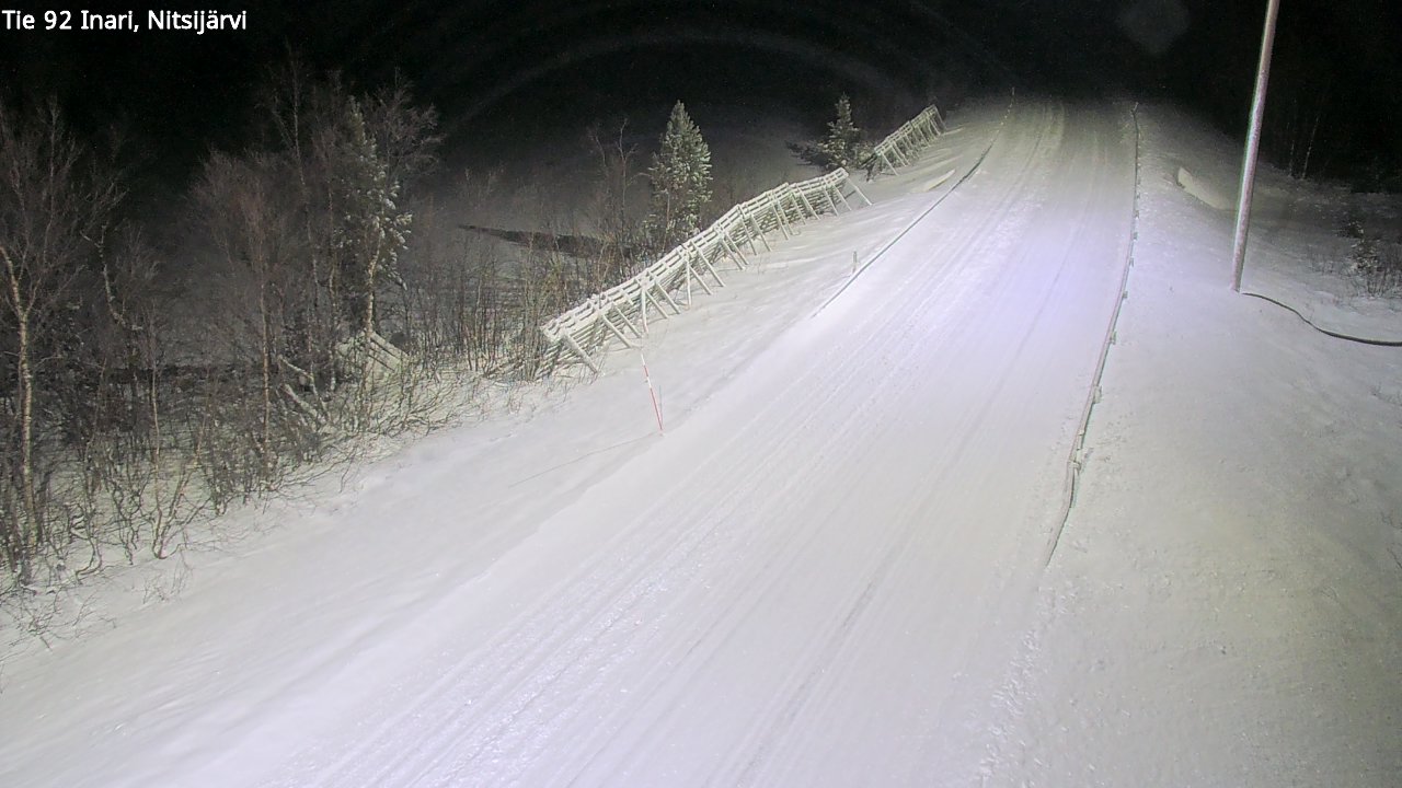 Weather Camera Image Road 92 Inari, Nitsijärvi, Inari, Lappi