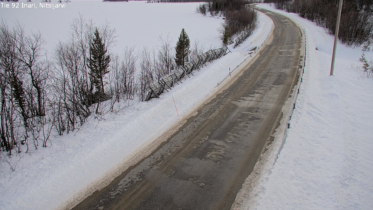 Kelikamerat Kuva Tie 92 Inari, Nitsijärvi, Inari, Lappi