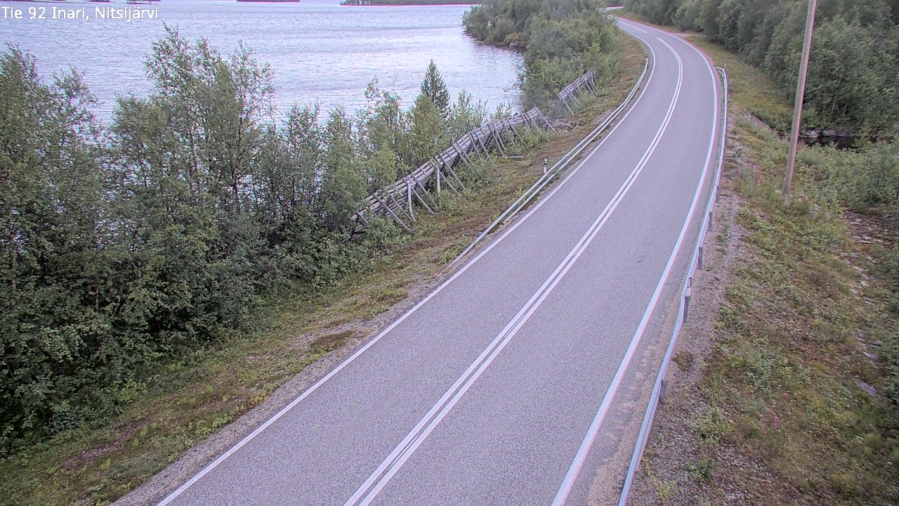 Kelikamerat Kuva Tie 92 Inari, Nitsijärvi, Inari, Lappi