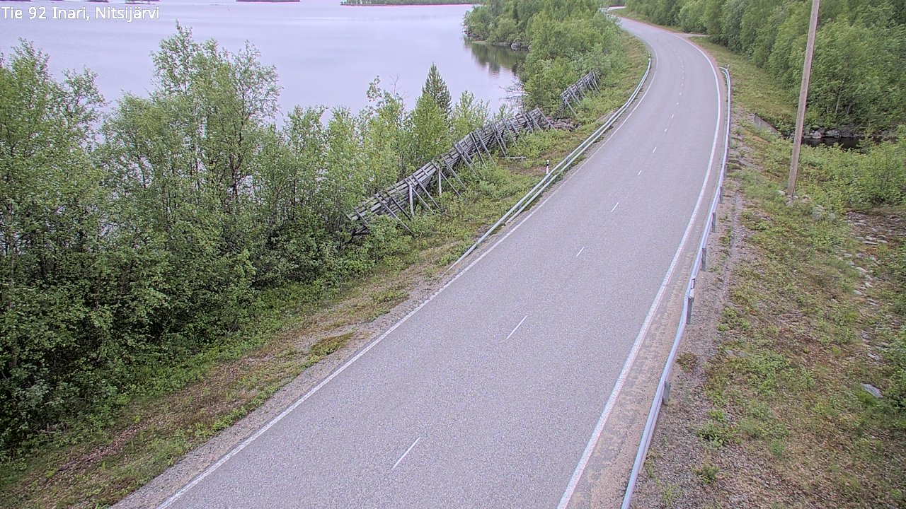 Kelikamerat Kuva Tie 92 Inari, Nitsijärvi, Inari, Lappi