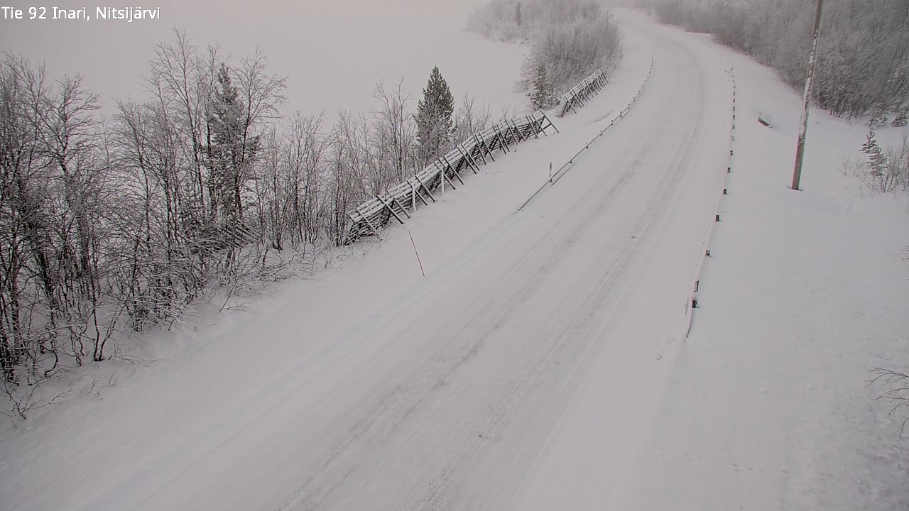 Kelikamerat Kuva Tie 92 Inari, Nitsijärvi, Inari, Lappi