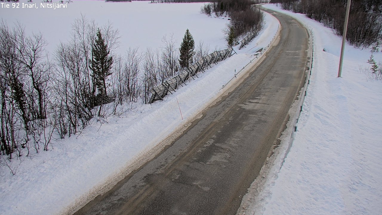Kelikamerat Kuva Tie 92 Inari, Nitsijärvi, Inari, Lappi