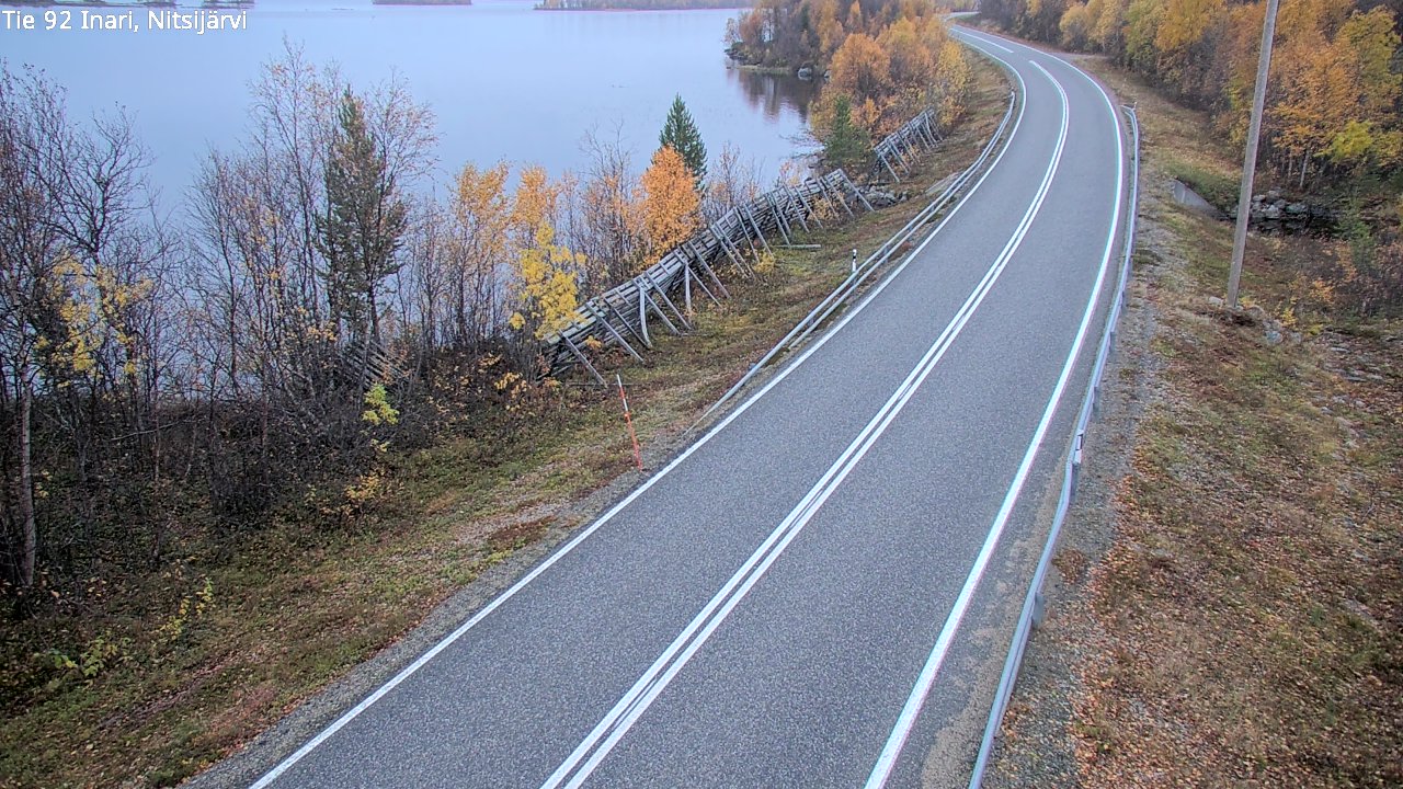 Kelikamerat Kuva Tie 92 Inari, Nitsijärvi, Inari, Lappi