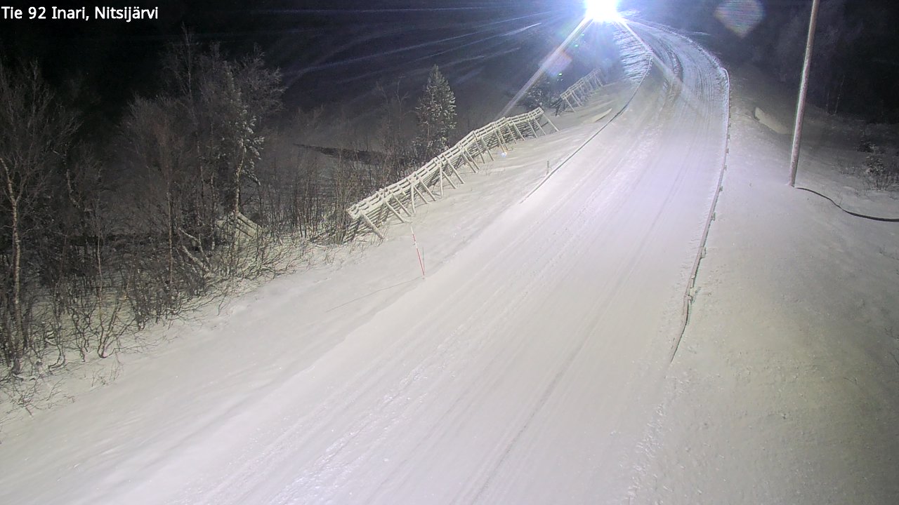 Weather Camera Image Road 92 Inari, Nitsijärvi, Inari, Lappi