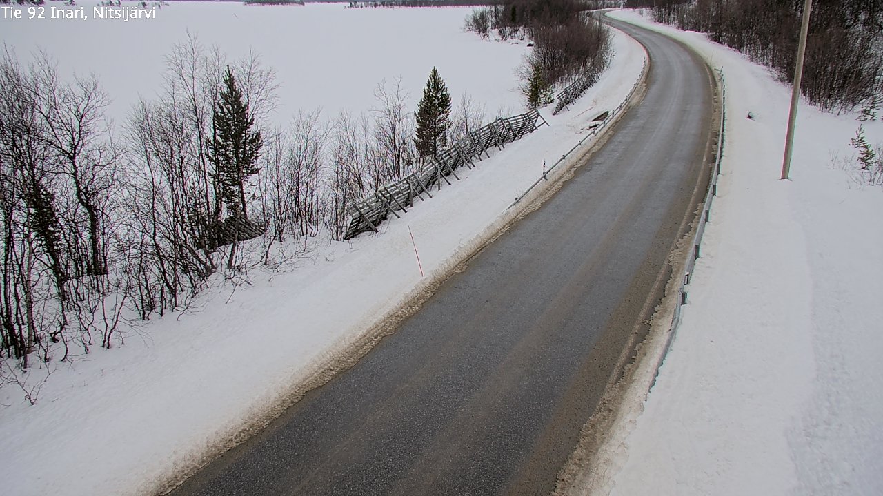 Weather Camera Image Road 92 Inari, Nitsijärvi, Inari, Lappi