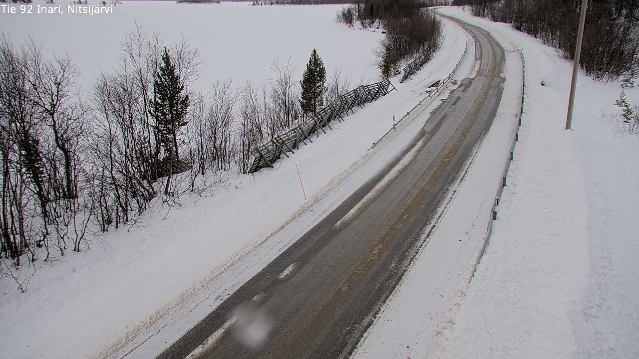 Kelikamerat Kuva Tie 92 Inari, Nitsijärvi, Inari, Lappi