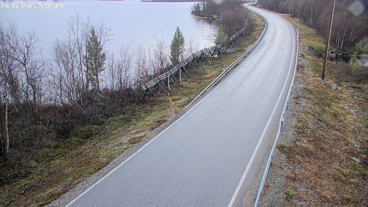 Kelikamerat Kuva Tie 92 Inari, Nitsijärvi, Inari, Lappi