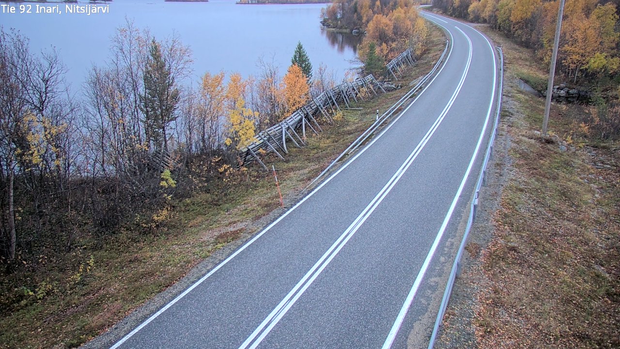 Kelikamerat Kuva Tie 92 Inari, Nitsijärvi, Inari, Lappi