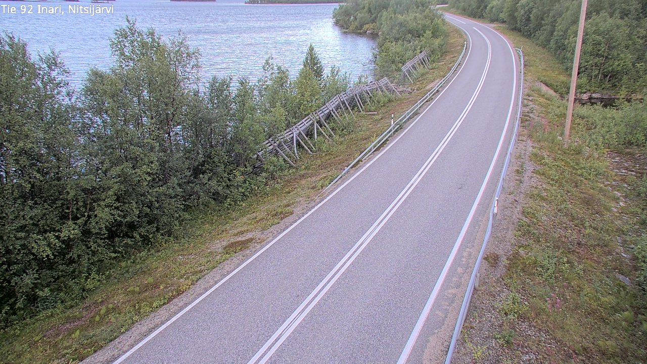 Kelikamerat Kuva Tie 92 Inari, Nitsijärvi, Inari, Lappi