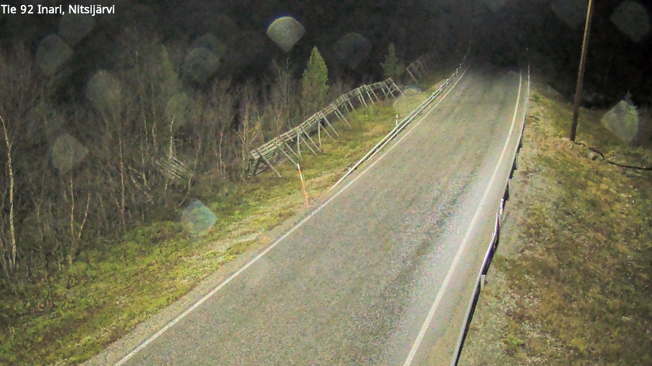 Kelikamerat Kuva Tie 92 Inari, Nitsijärvi, Inari, Lappi