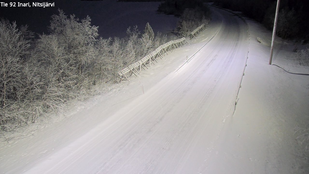 Kelikamerat Kuva Tie 92 Inari, Nitsijärvi, Inari, Lappi