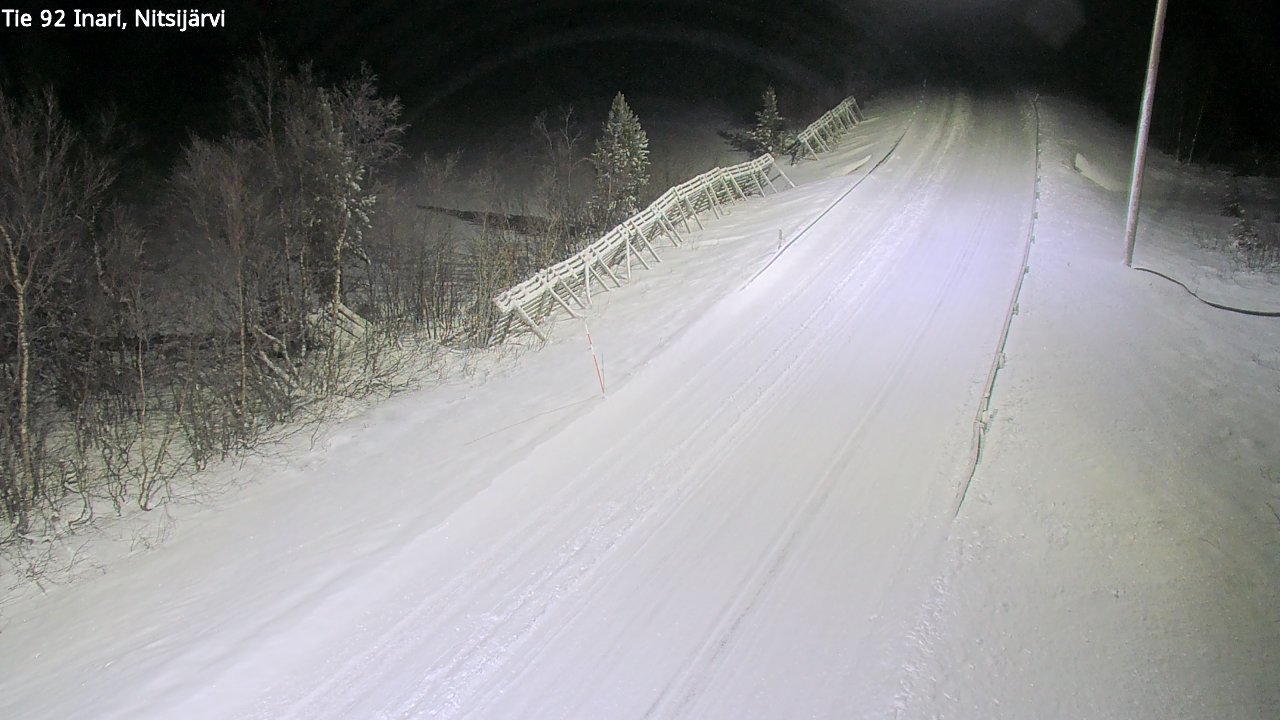 Weather Camera Image Road 92 Inari, Nitsijärvi, Inari, Lappi