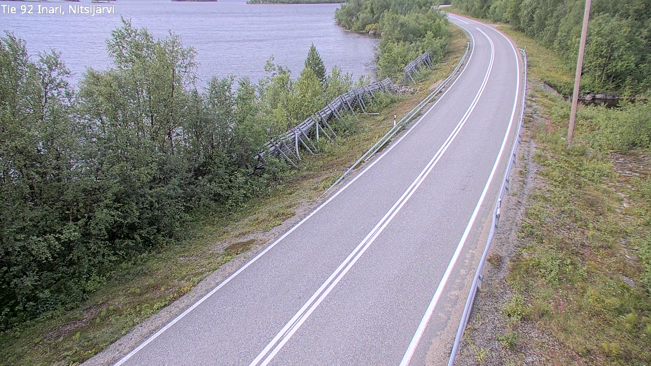 Weather Camera Image Road 92 Inari, Nitsijärvi, Inari, Lappi