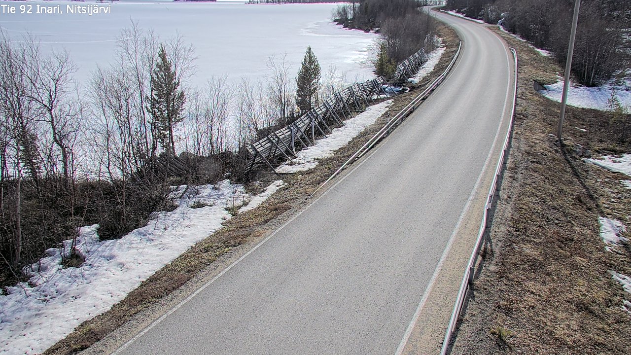 Weather Camera Image Road 92 Inari, Nitsijärvi, Inari, Lappi
