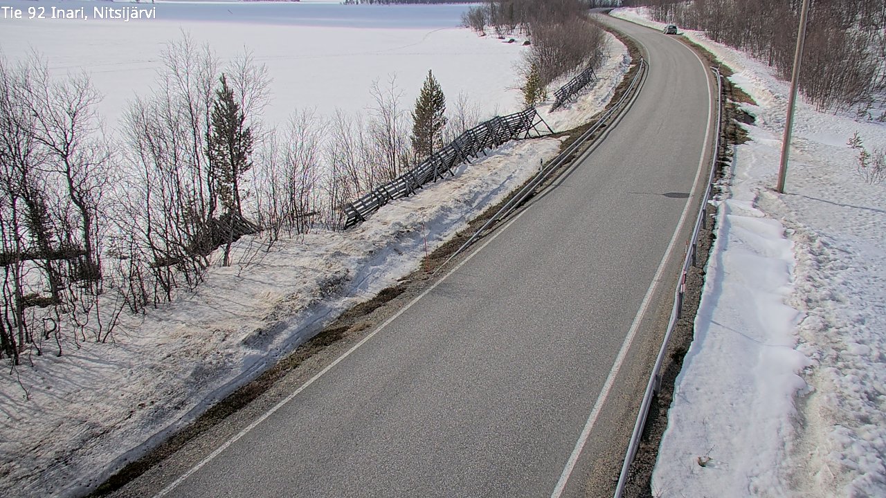 Weather Camera Image Road 92 Inari, Nitsijärvi, Inari, Lappi