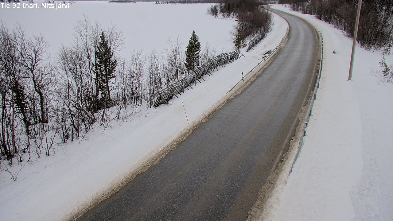 Weather Camera Image Road 92 Inari, Nitsijärvi, Inari, Lappi