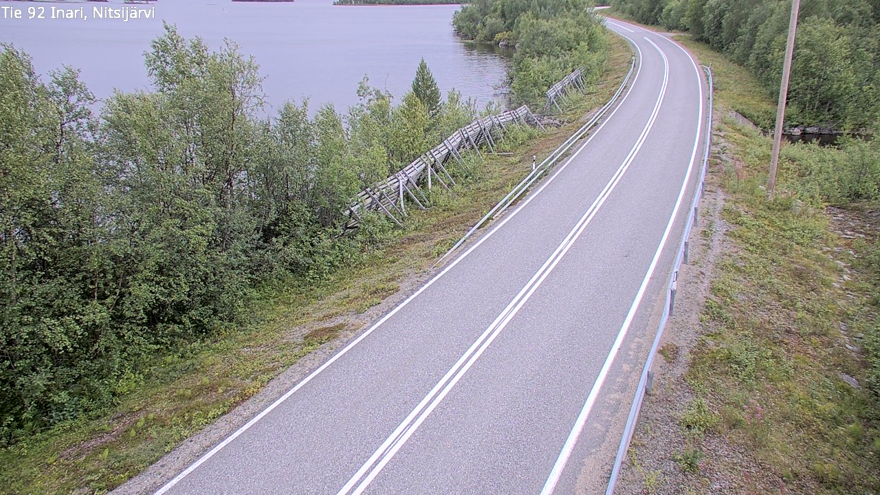 Kelikamerat Kuva Tie 92 Inari, Nitsijärvi, Inari, Lappi