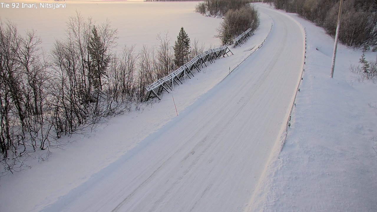 Weather Camera Image Road 92 Inari, Nitsijärvi, Inari, Lappi