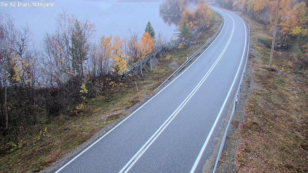 Kelikamerat Kuva Tie 92 Inari, Nitsijärvi, Inari, Lappi
