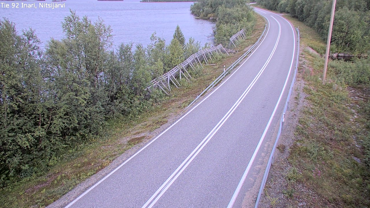 Kelikamerat Kuva Tie 92 Inari, Nitsijärvi, Inari, Lappi