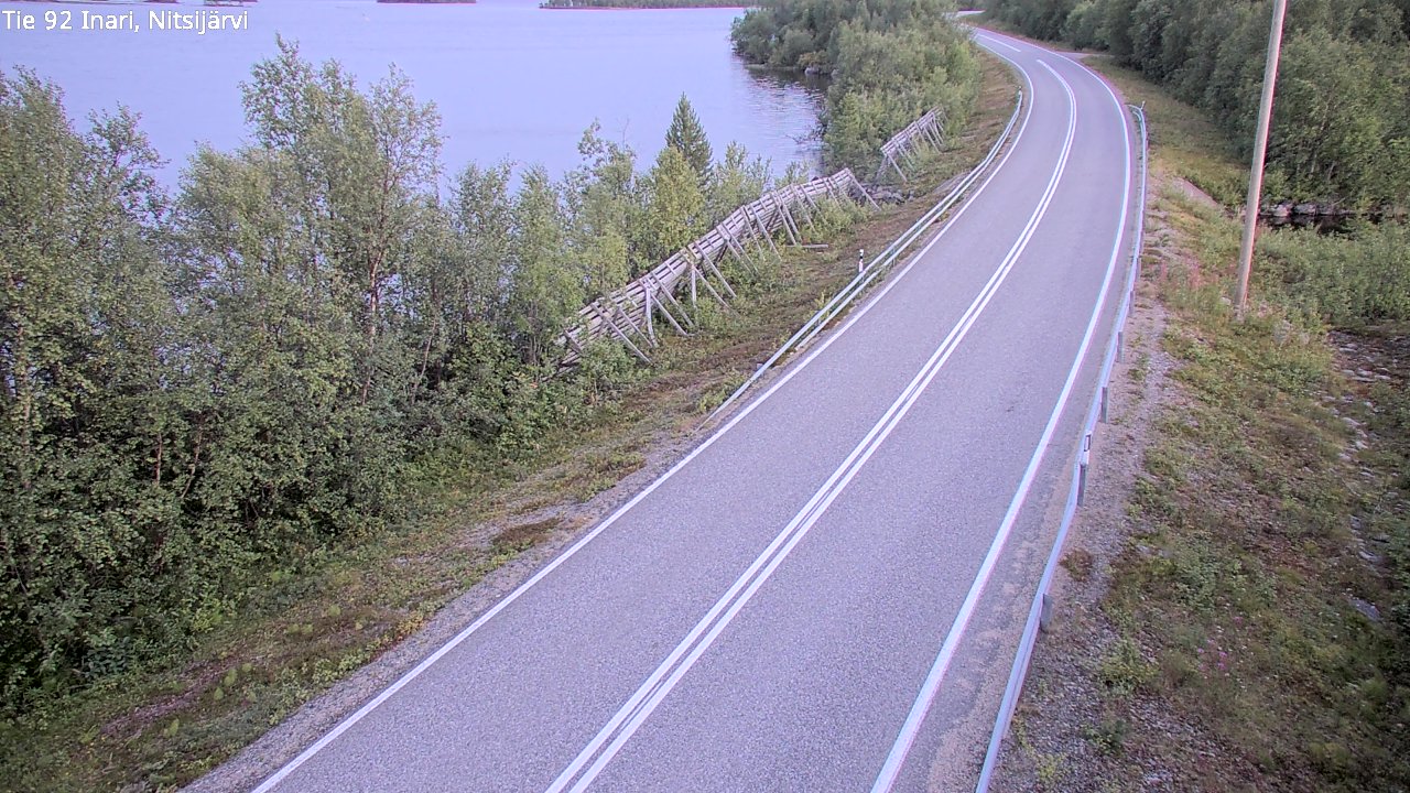 Kelikamerat Kuva Tie 92 Inari, Nitsijärvi, Inari, Lappi