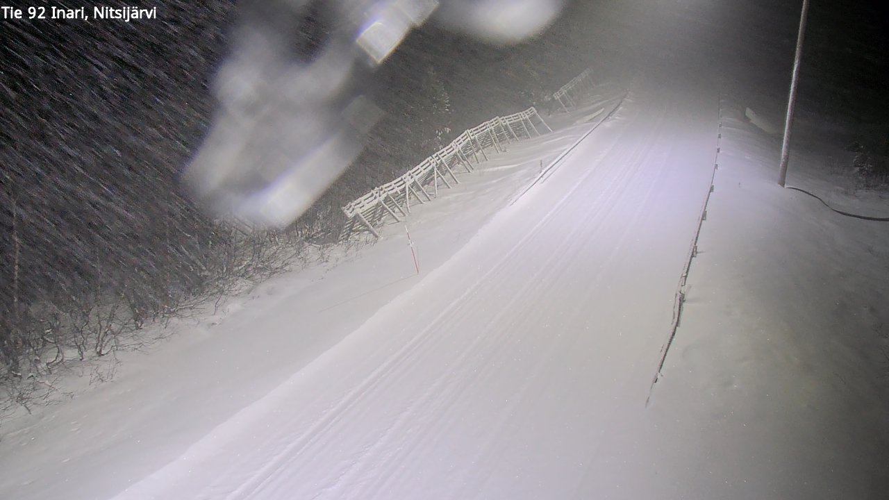 Weather Camera Image Road 92 Inari, Nitsijärvi, Inari, Lappi