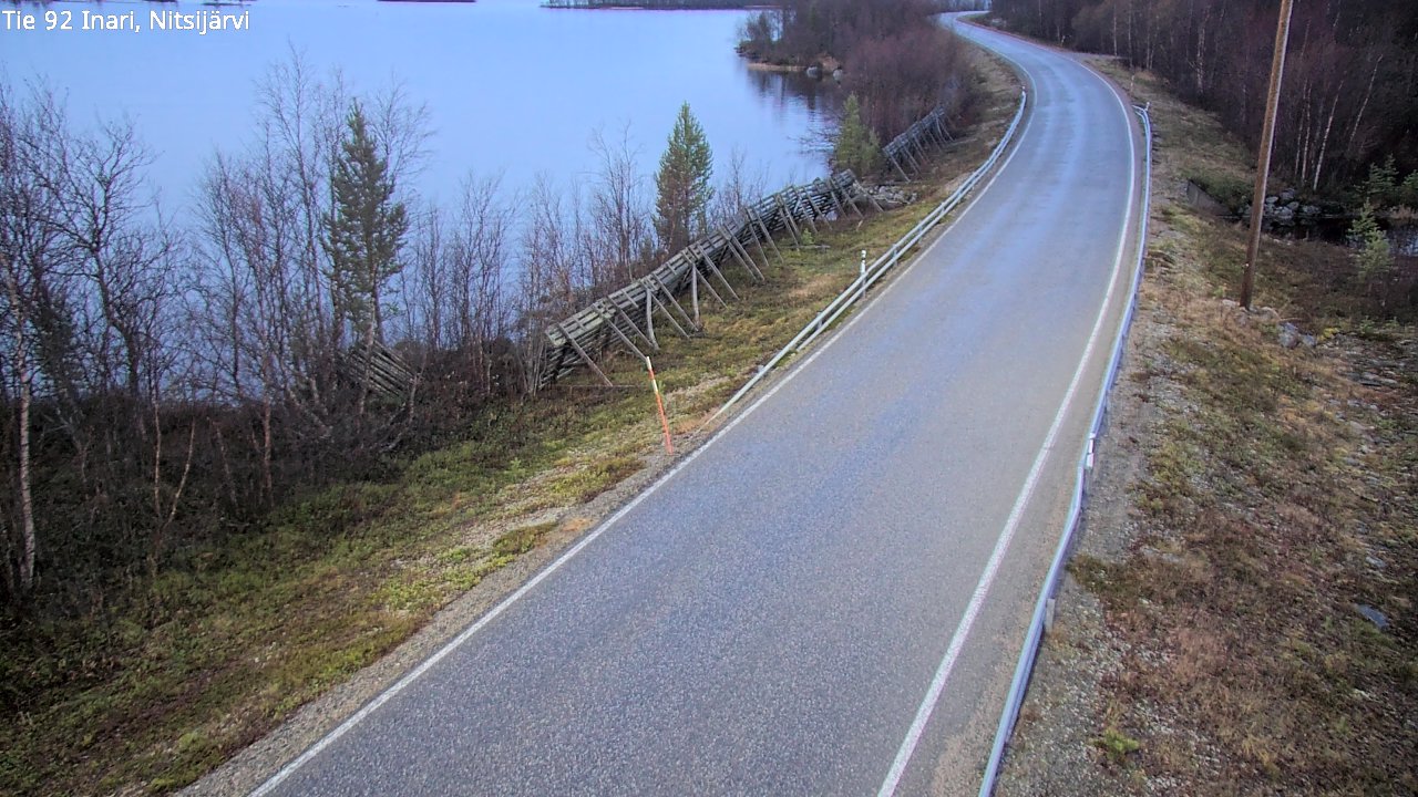 Kelikamerat Kuva Tie 92 Inari, Nitsijärvi, Inari, Lappi