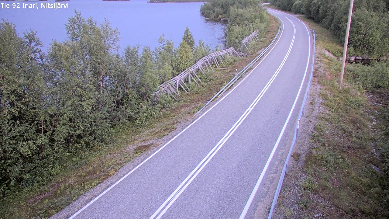 Kelikamerat Kuva Tie 92 Inari, Nitsijärvi, Inari, Lappi