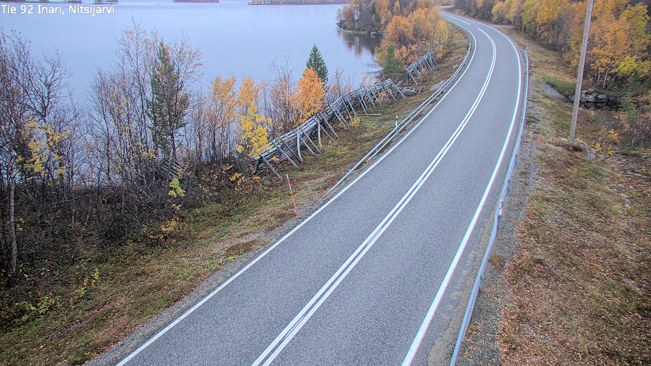Kelikamerat Kuva Tie 92 Inari, Nitsijärvi, Inari, Lappi