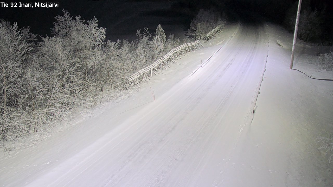 Kelikamerat Kuva Tie 92 Inari, Nitsijärvi, Inari, Lappi